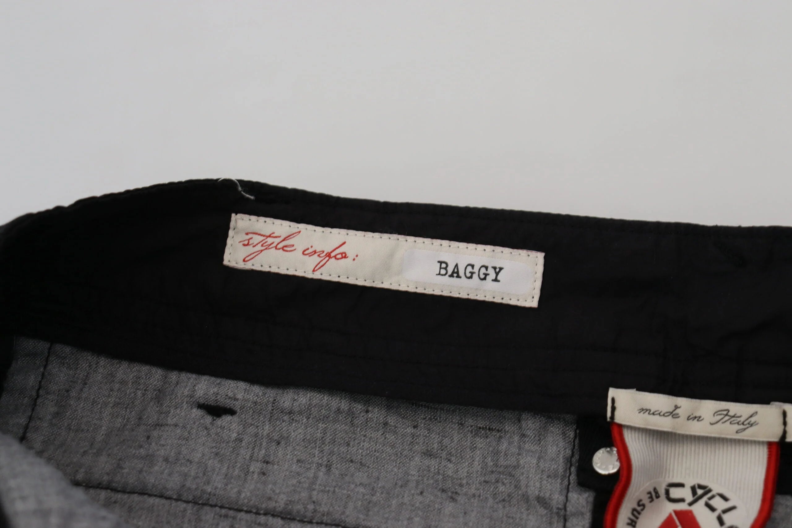 CYCLE Black Cotton Baggy High Waist Women Pants - W28 - Trousers