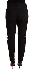 CYCLE Black Mid Waist BAGGY Fit Skinny Trouser - Trousers