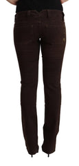 CYCLE Brown Cotton Stretch Low Waist Slim Fit Denim Jeans - W29