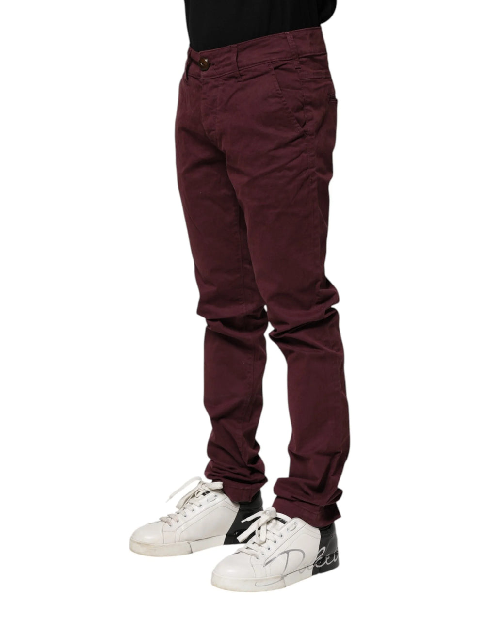 CYCLE Maroon Cotton Stretch Skinny Fit Men Denim Jeans - W30 - Jeans