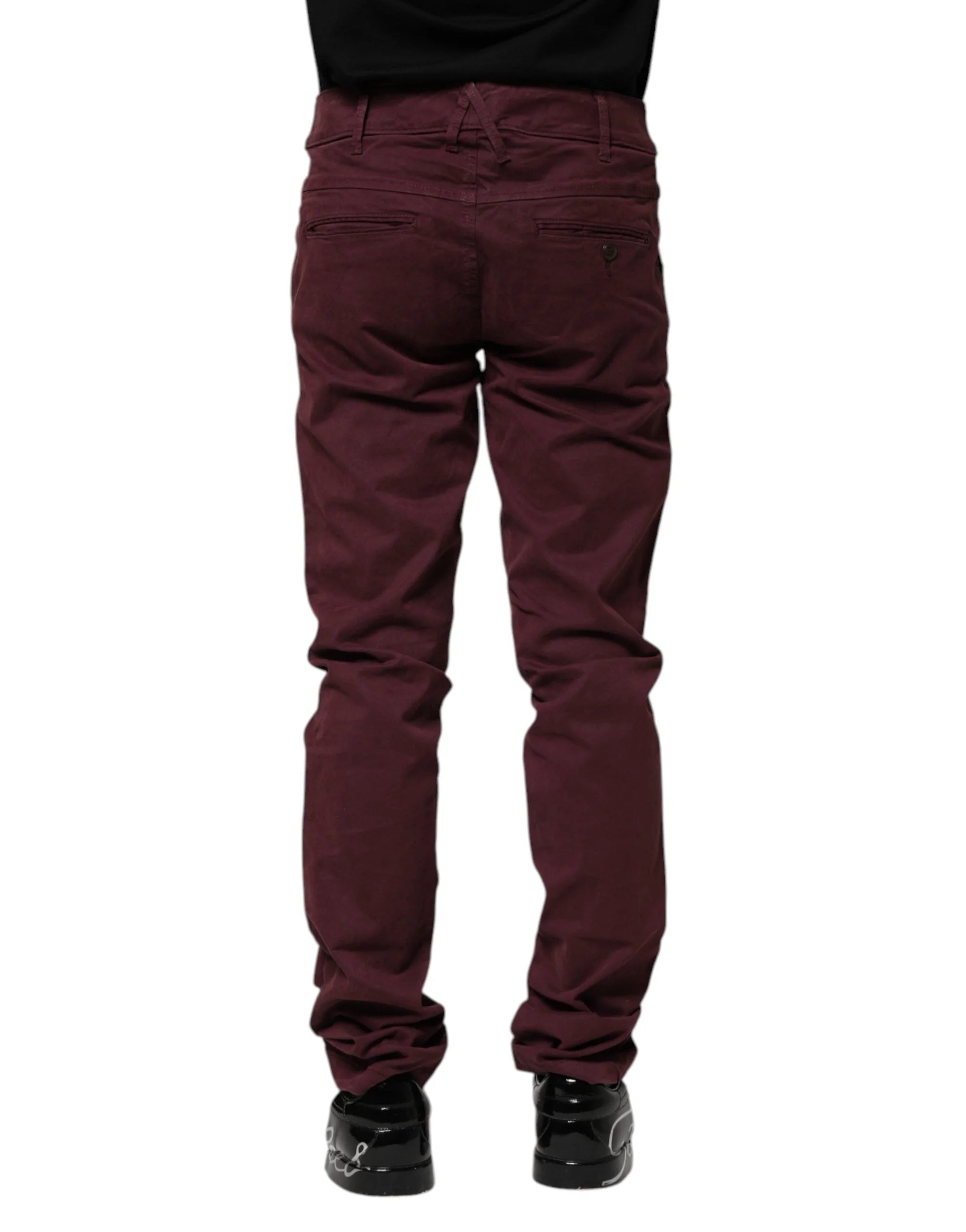 CYCLE Maroon Cotton Stretch Skinny Fit Men Denim Jeans - W30 - Jeans