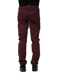 CYCLE Maroon Cotton Stretch Skinny Fit Men Denim Jeans - W30