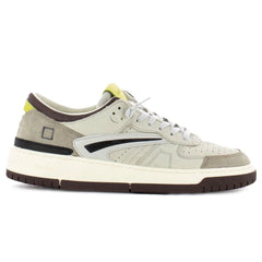 D.A.T.E Beige Leather Sneaker - Sneakers