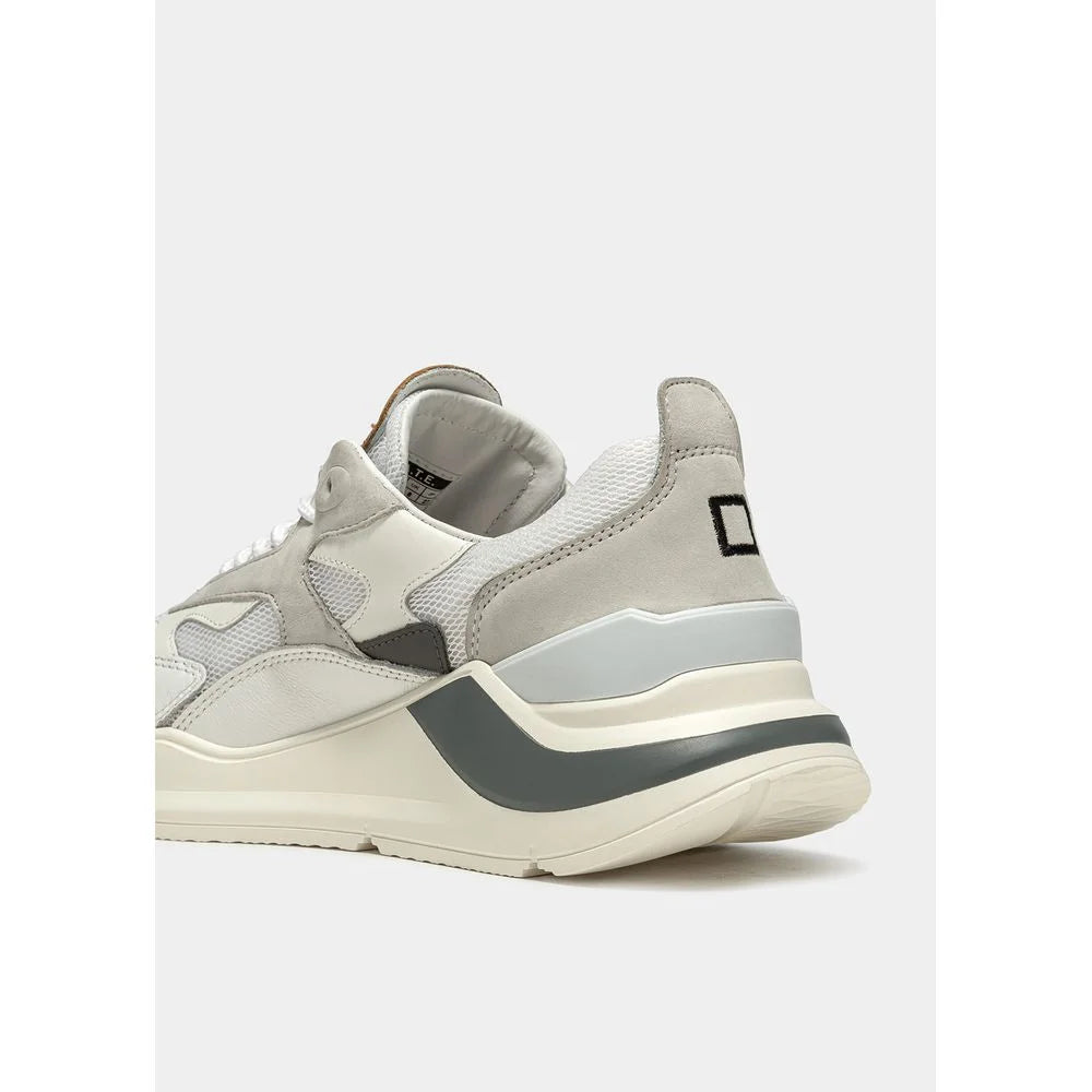 D.A.T.E White Leather Sneaker - EU41/US8 - Sneakers