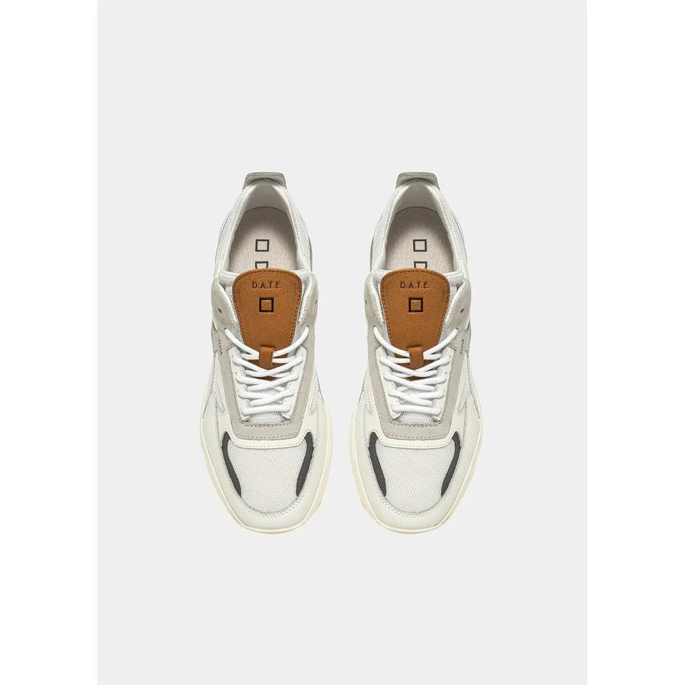 D.A.T.E White Leather Sneaker - EU41/US8 - Sneakers
