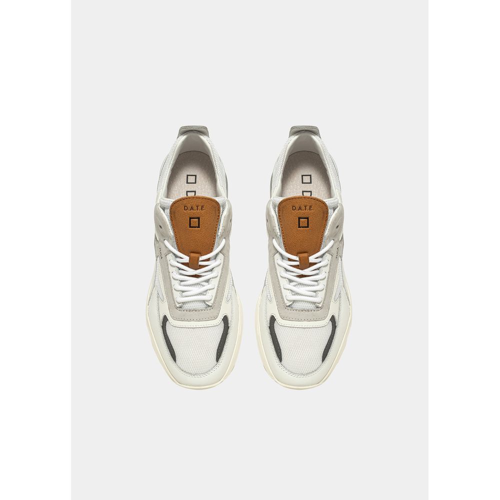 D.A.T.E White Leather Sneaker - EU41/US8 - Sneakers