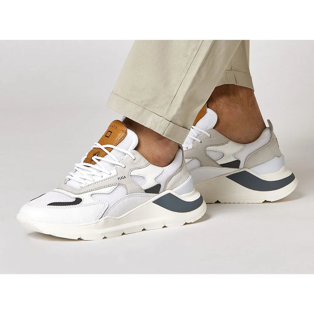 D.A.T.E White Leather Sneaker - EU41/US8 - Sneakers