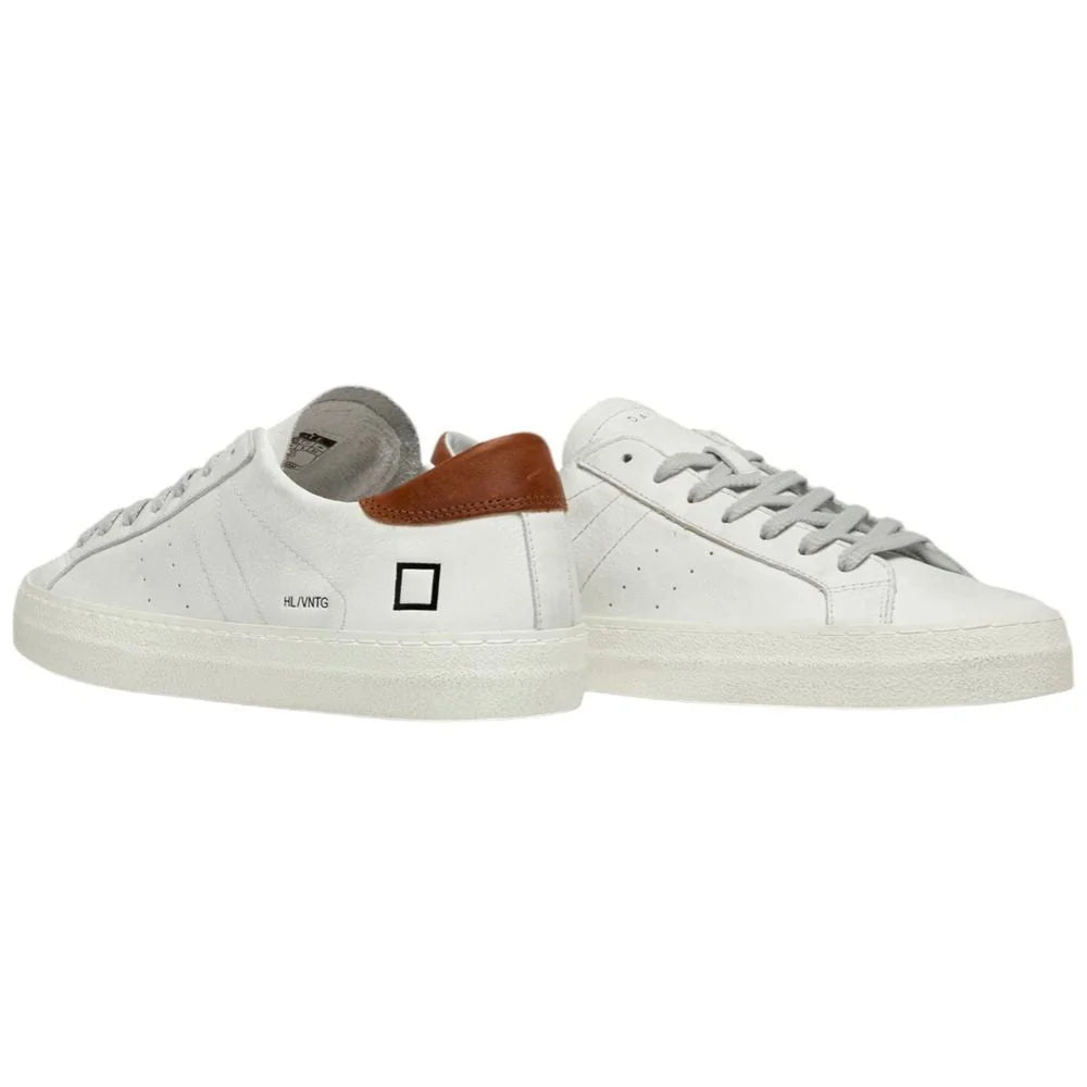 D.A.T.E White Leather Sneaker - Sneakers