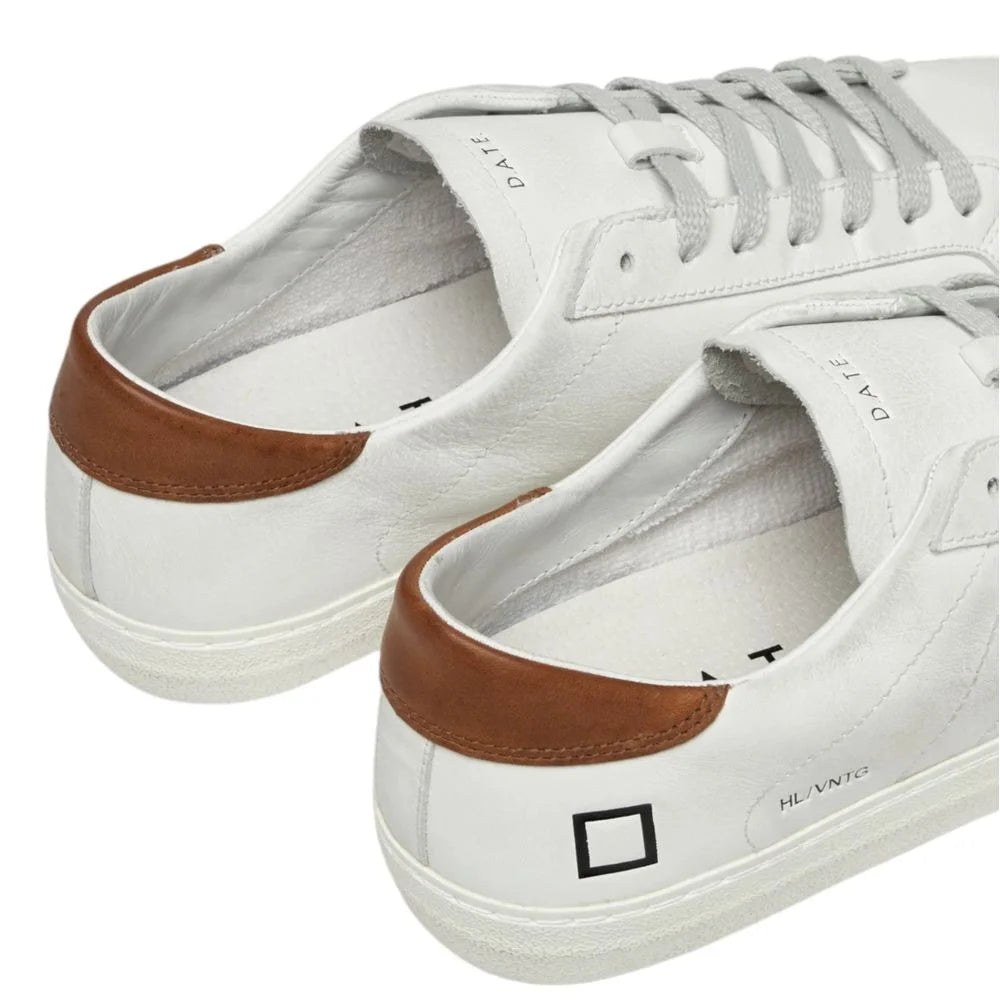 D.A.T.E White Leather Sneaker - Sneakers