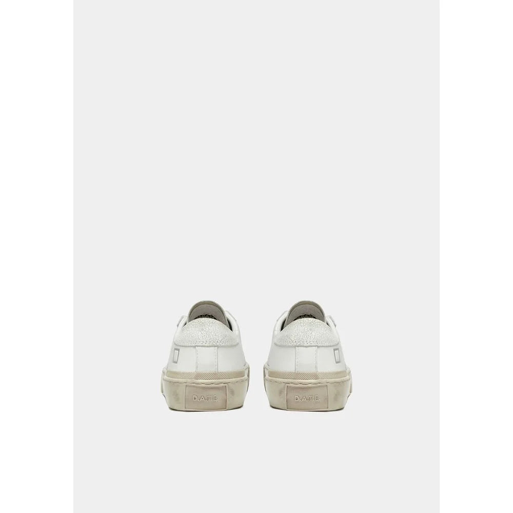 D.A.T.E White Leather Sneaker - Sneakers