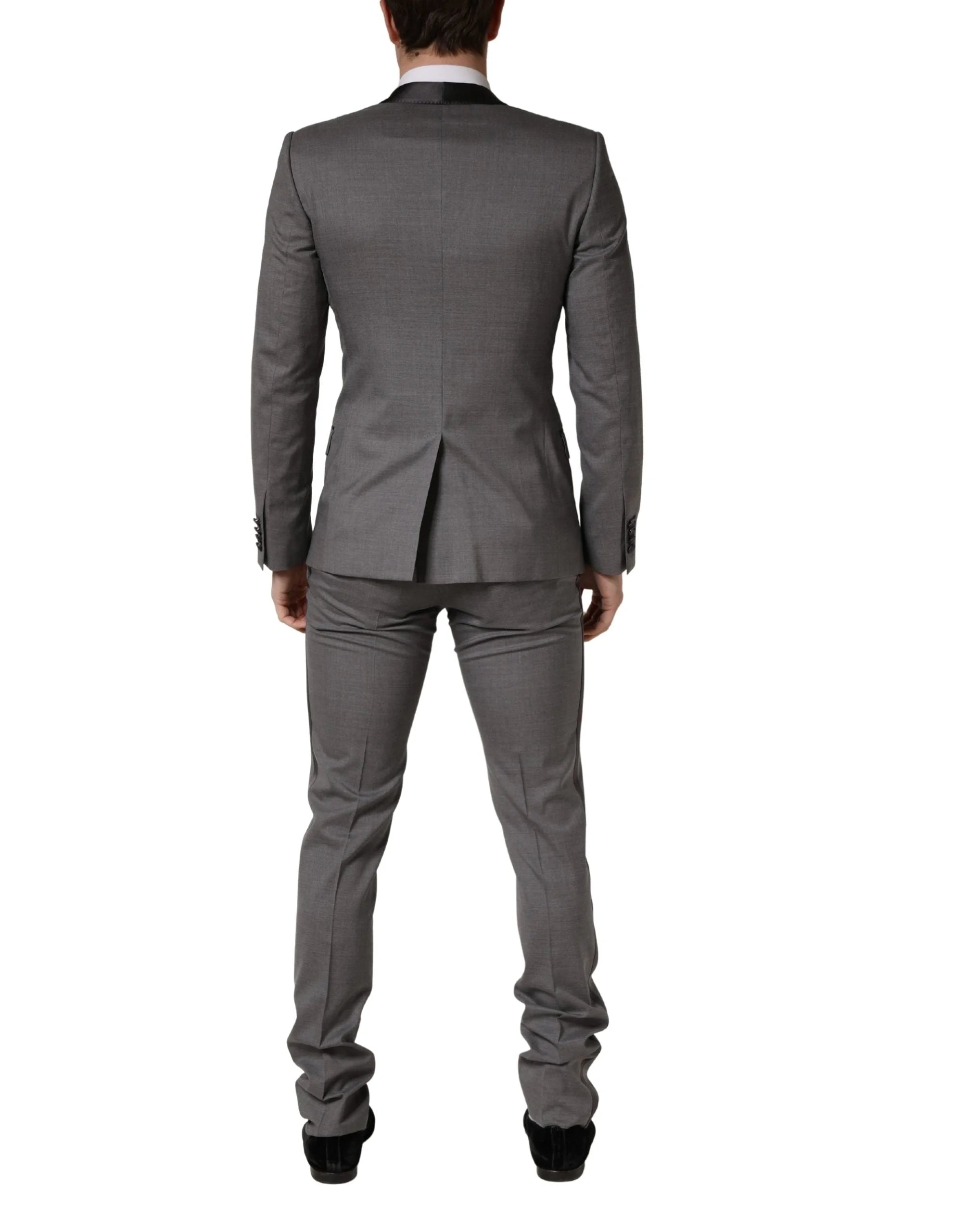Dolce & Gabbana Gray Wool Single Breasted 1 Button 3PC Suit - IT46 | S
