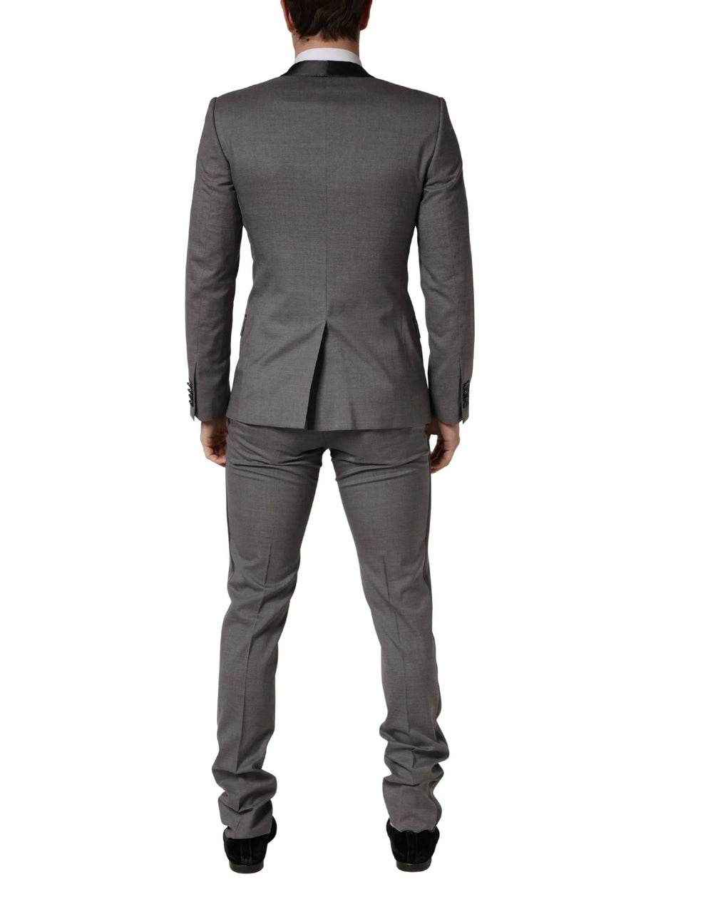 Dolce & Gabbana Gray Wool Single Breasted 1 Button 3PC Suit - IT46 | S