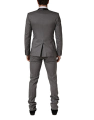 Dolce & Gabbana Gray Wool Single Breasted 1 Button 3PC Suit - IT46 | S