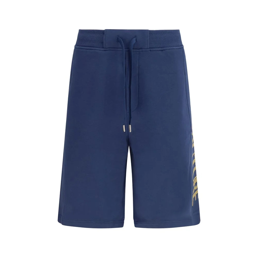Versace Jeans Blue Cotton Bermuda Shorts - XL