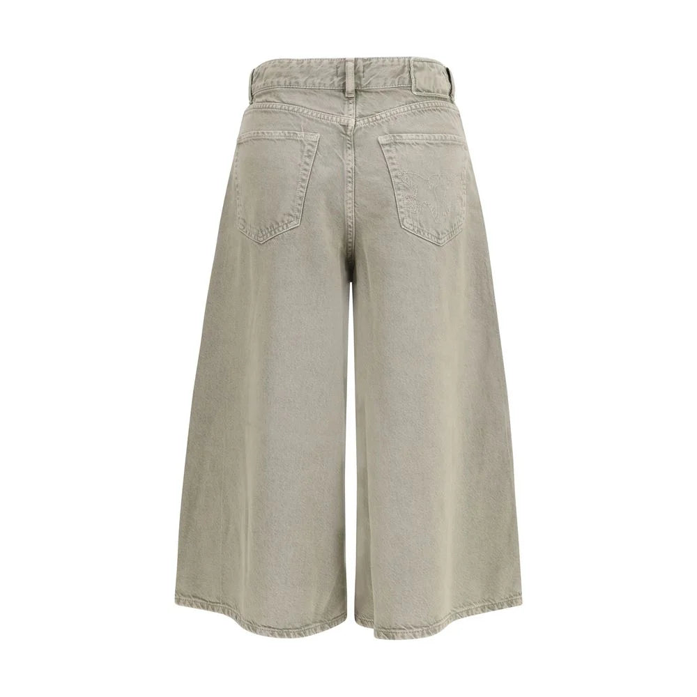PINKO Beige Lyocell Bermuda Shorts