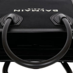 Balmain Black Cotton Tote Bag