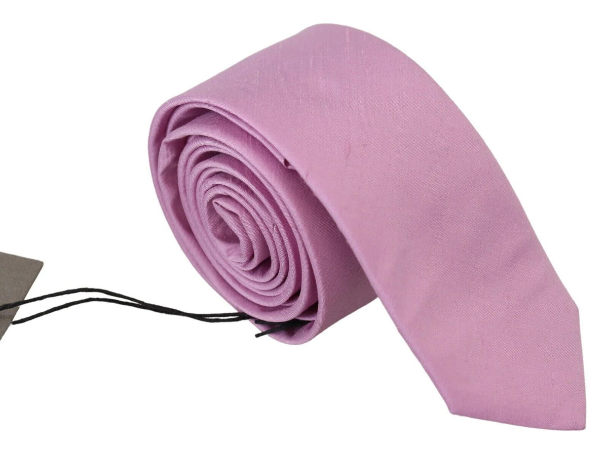 Daniele Alessandrini Pink Classic Men Necktie Accessory Silk Tie - Neckties