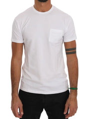 Daniele Alessandrini White Cotton Crewneck T-Shirt - XXL - T-Shirts