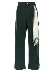 Darkpark Bicolor Cotton Casual Pants