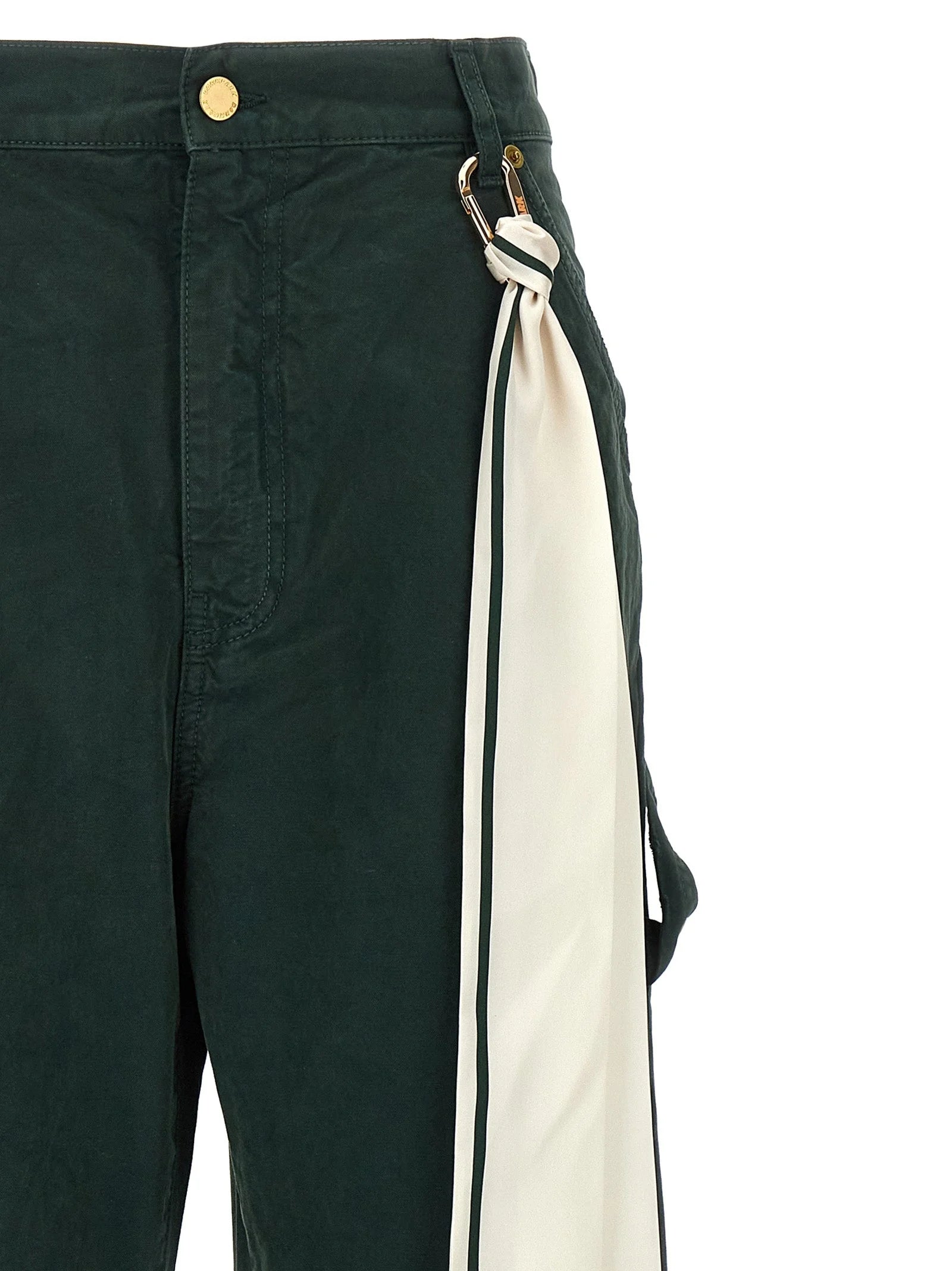 Darkpark Bicolor Cotton Casual Pants