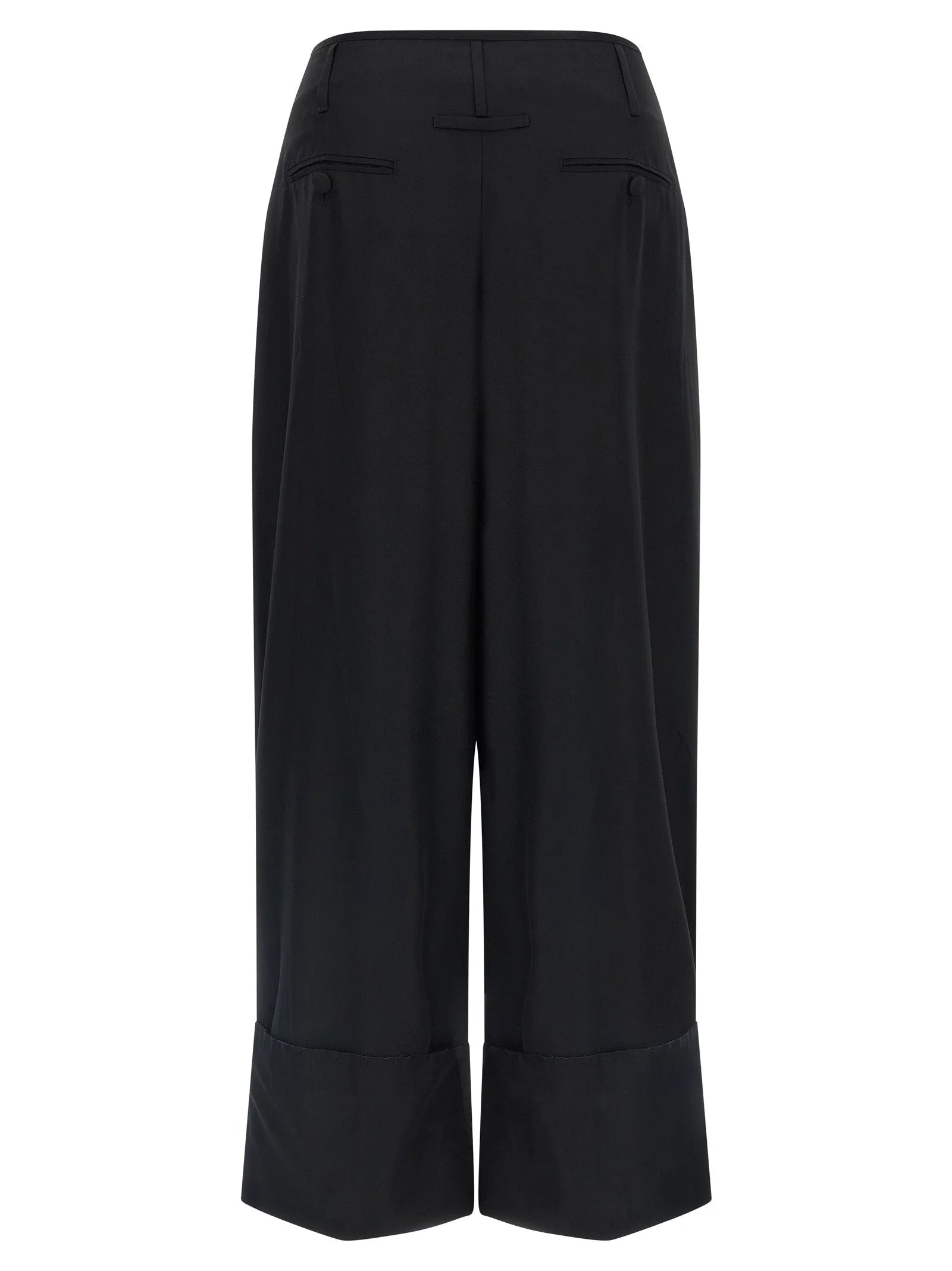 Darkpark Black Viscose Casual Pants