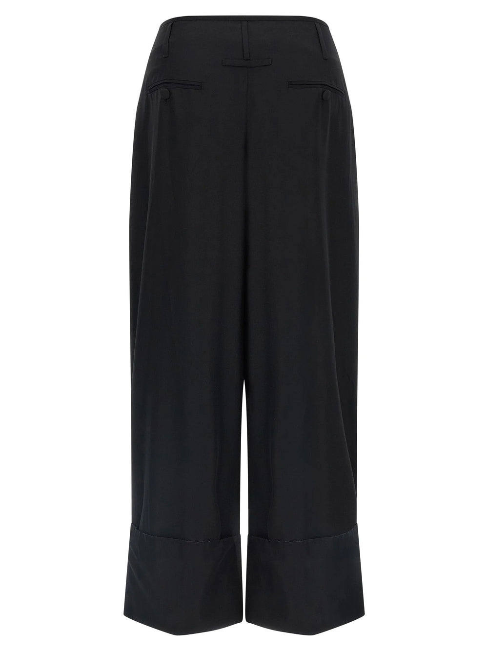 Darkpark Black Viscose Casual Pants