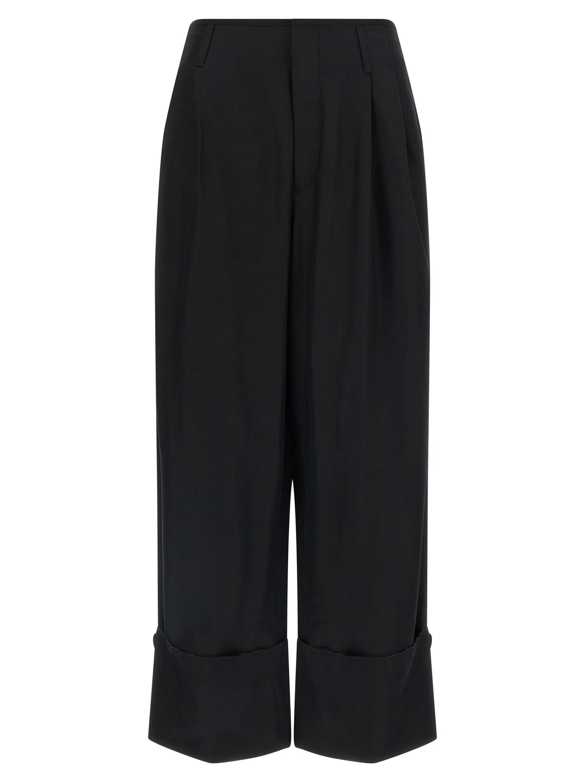 Darkpark Black Viscose Casual Pants