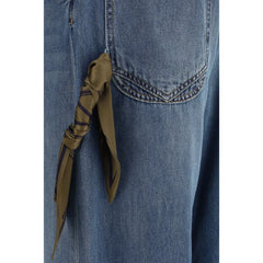 Darkpark Blue Cotton Relaxed Fit Jeans - 27