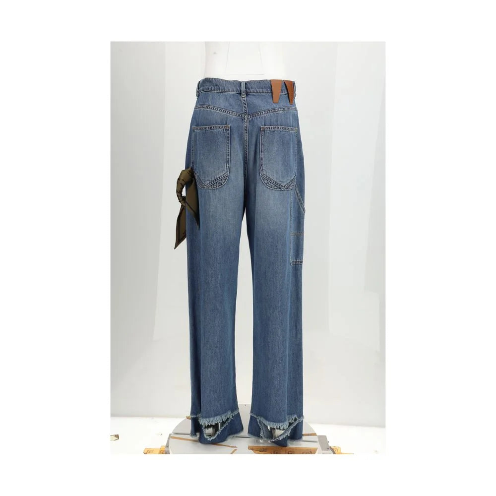 Darkpark Blue Cotton Relaxed Fit Jeans - 27