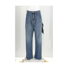 Darkpark Blue Cotton Relaxed Fit Jeans