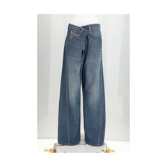 Darkpark Blue Cotton Relaxed Fit Jeans