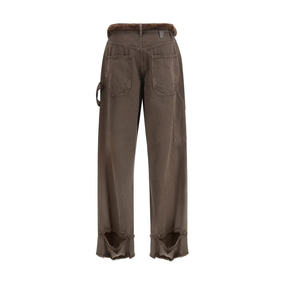 Darkpark Brown Cotton Casual Pants - 26