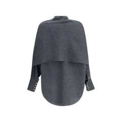 Darkpark Gray Wool Dress Shirt - S