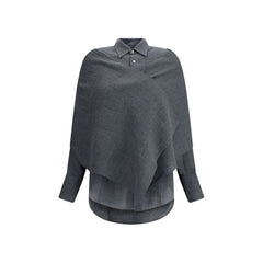 Darkpark Gray Wool Dress Shirt - S