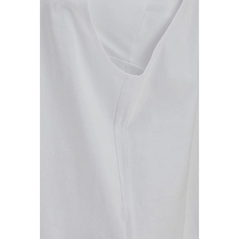 Darkpark White Cotton Tank Tops
