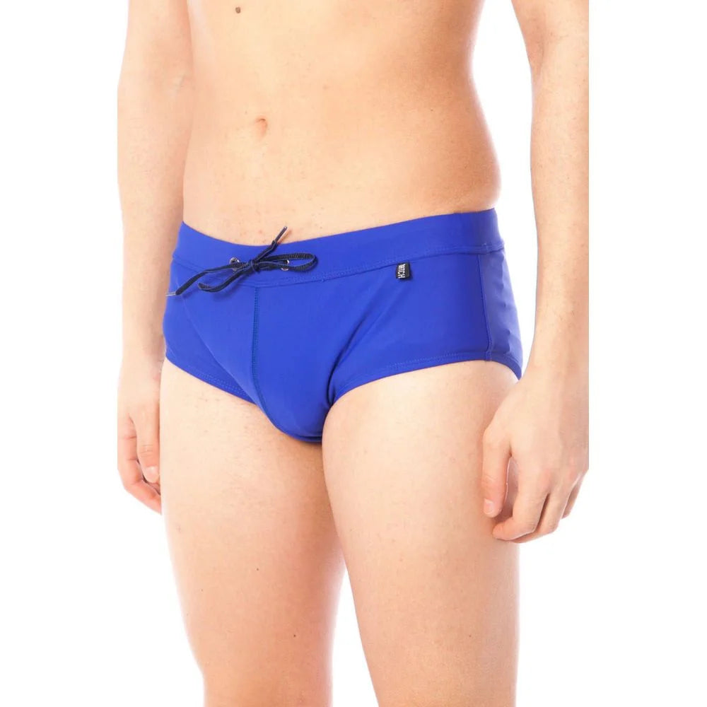 Datch Blue Elastane Swimwear - S - Swim Briefs