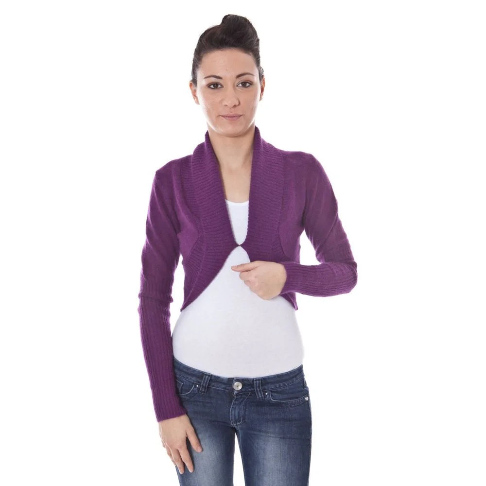 Datch Purple Wool Sweater - Cardigans