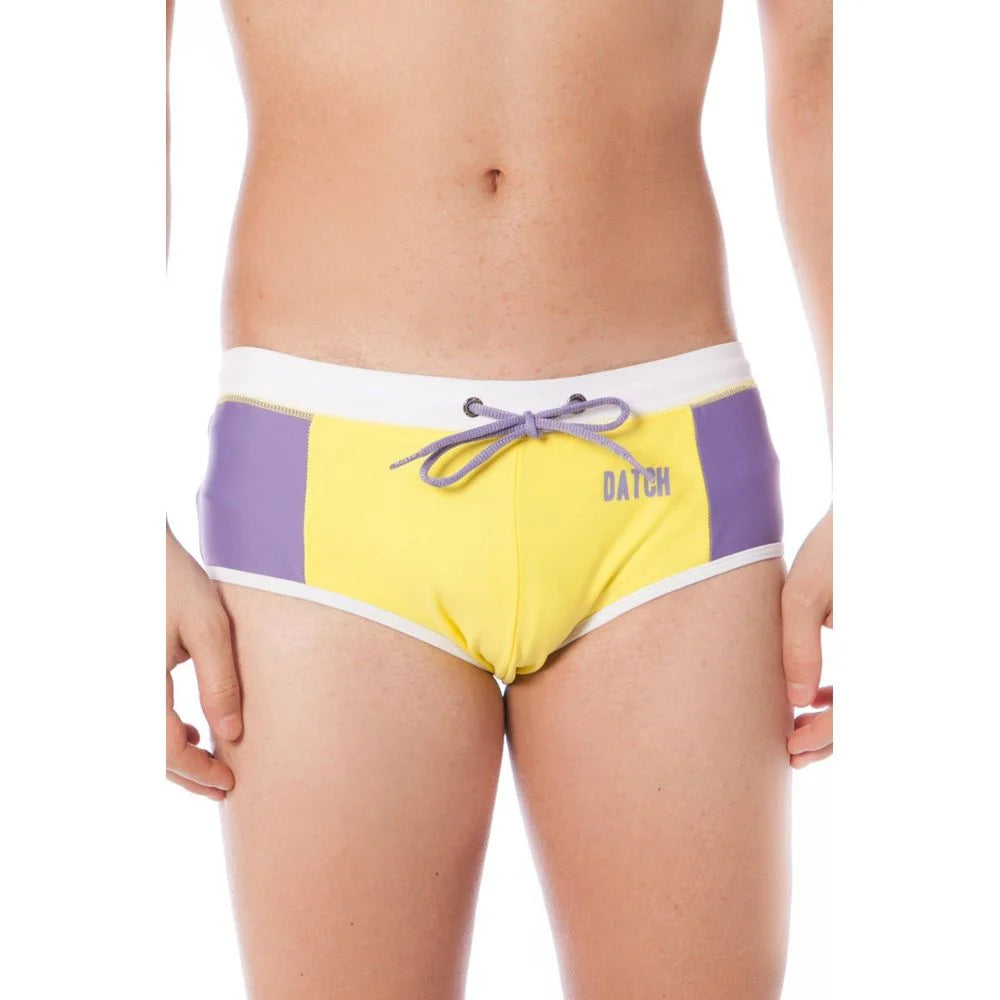 Datch Yellow Elastane Swimwear - XXL