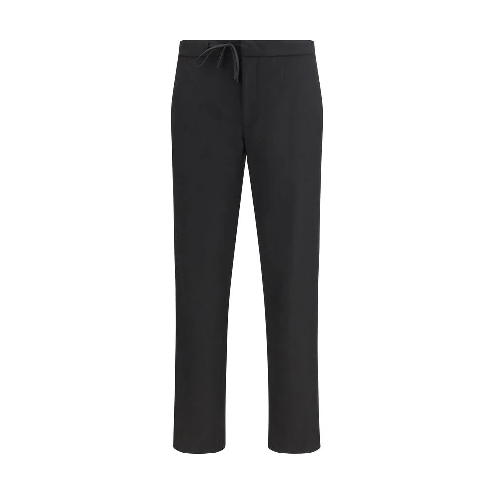 Maison Margiela Black Fleece Wool Casual Pants