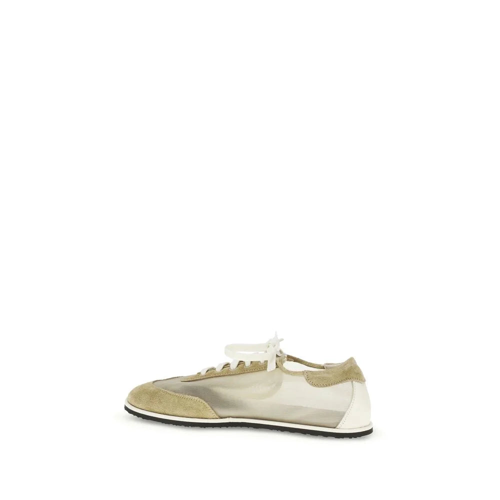 Zapatillas deportivas de piel de ternero beige Dear Frances