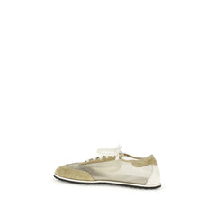 Zapatillas deportivas de piel de ternero beige Dear Frances