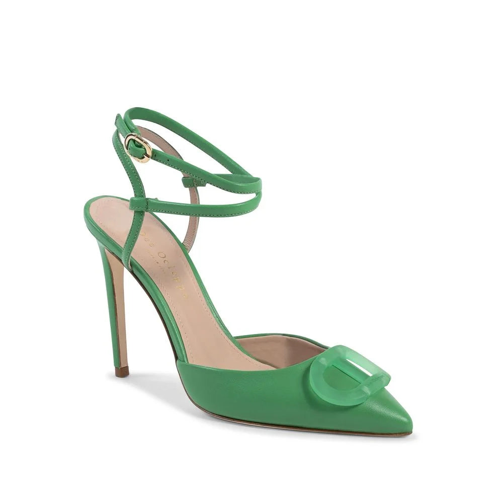 Dee Ocleppo Green Leather High Heel Pumps - EU39/US9