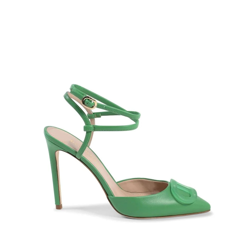 Dee Ocleppo Green Leather High Heel Pumps - EU39/US9