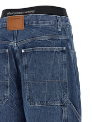 DENIM X ALEXANDER WANG Blue Cotton Relaxed Fit Jeans - 26