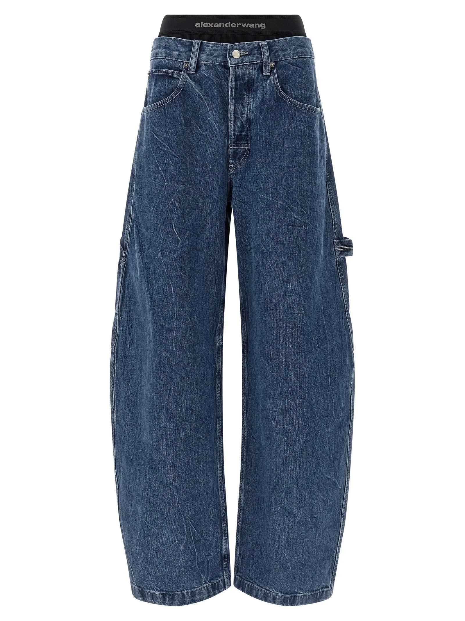 DENIM X ALEXANDER WANG Blue Cotton Relaxed Fit Jeans - 26