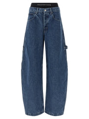DENIM X ALEXANDER WANG Blue Cotton Relaxed Fit Jeans - 26