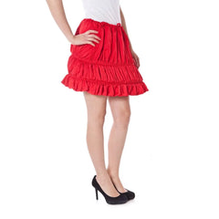 Denny Rose Red Polyester Skirt - One Size - Skirts