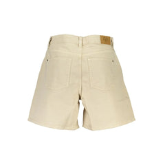 Desigual Beige Cotton Short - Denim Shorts