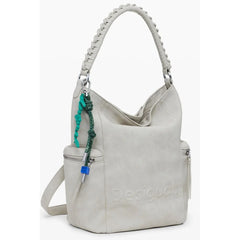 Desigual Beige Polyethylene Women Backpack - Backpacks