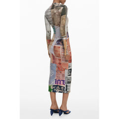 Desigual Beige Viscose Women Dress